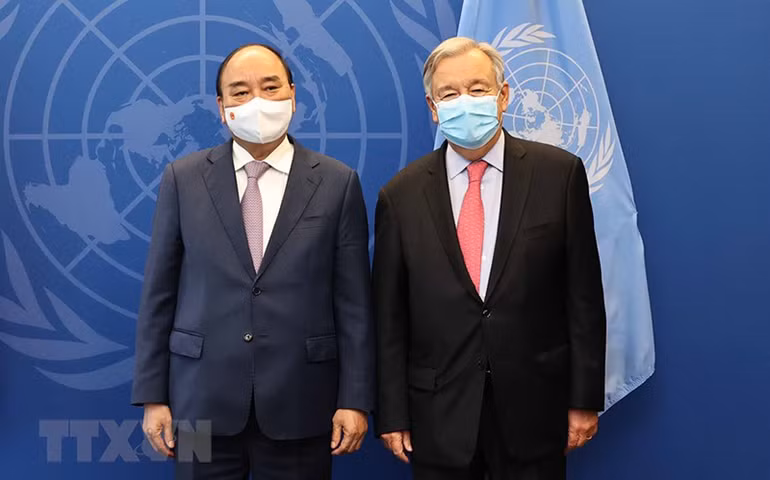 Chủ tịch nước đề nghị Liên Hiệp Quốc hỗ trợ Việt Nam tiêm vaccine rộng rãi -0