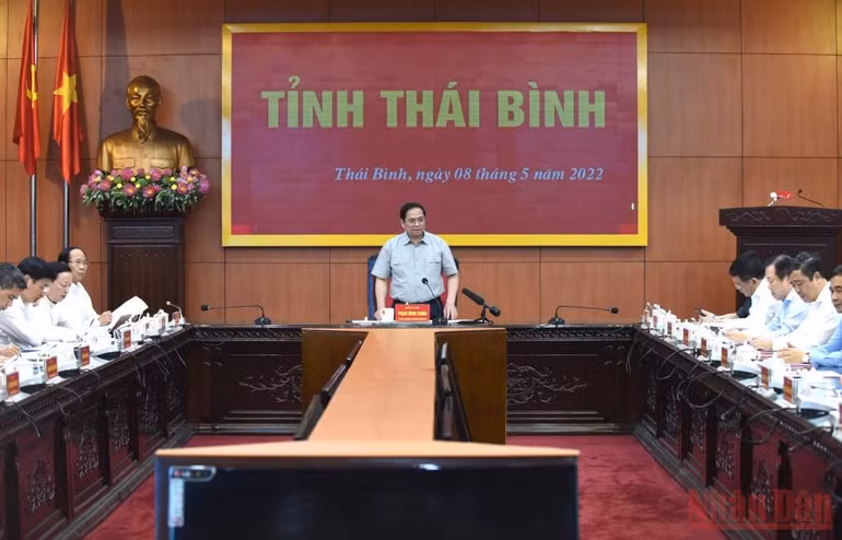 Thủ tướng Phạm Minh Chính thăm và làm việc tại Thái Bình -6