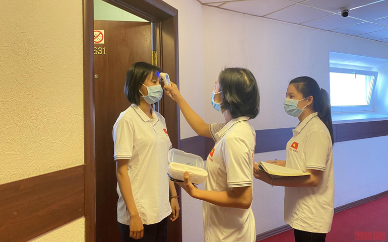 Army Games 2021: Đoàn Việt Nam luyện tập duy trì thể trạng tốt trong những ngày cách ly -1