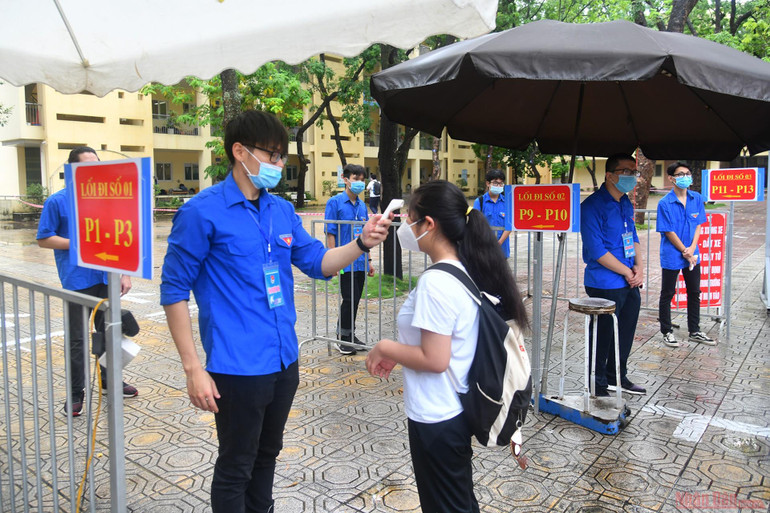 Bảo đảm công tác phòng, chống dịch Covid-19 trong suốt kỳ thi -0