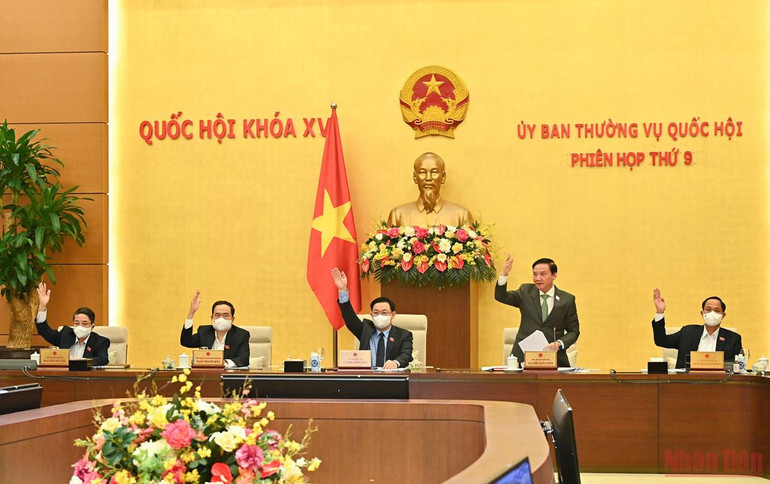 Ủy ban Thường vụ Quốc hội biểu quyết thông qua Pháp lệnh trình tự, thủ tục xem xét, quyết định đưa người nghiện ma túy từ đủ 12 tuổi đến dưới 18 tuổi vào cơ sở cai nghiện bắt buộc. (Ảnh: DUY LINH) Đưa người nghiện ma túy từ đủ 12 tuổi đến dưới 18 tuổi vào cơ sở cai nghiện -0
