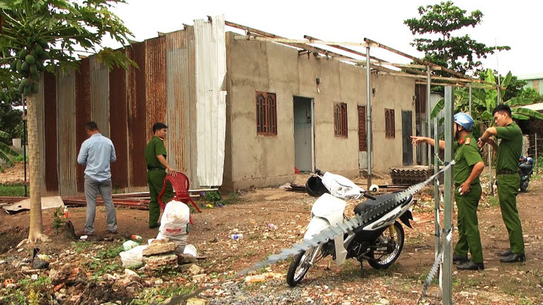 Hiện trường nơi xảy ra vụ việc. Bắt 59 đối tượng tham gia hỗn chiến tranh giành đất ở Đồng Nai -0