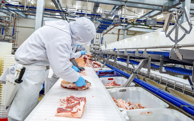 Dây chuyền sản xuất thịt mát của Meat Deli. masan3-1617337018157.jpg