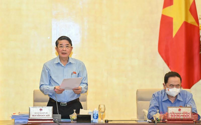 Phó Chủ tịch Quốc hội Nguyễn Đức Hải điều hành nội dung phiên họp. Ảnh: Duy Linh Tái cơ cấu kinh tế theo hướng “xanh hơn, số hóa, tăng năng lực đổi mới sáng tạo” -0