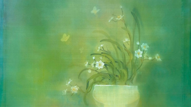 Trích từ tranh lụa của họa sĩ Trương Văn Ngọc.