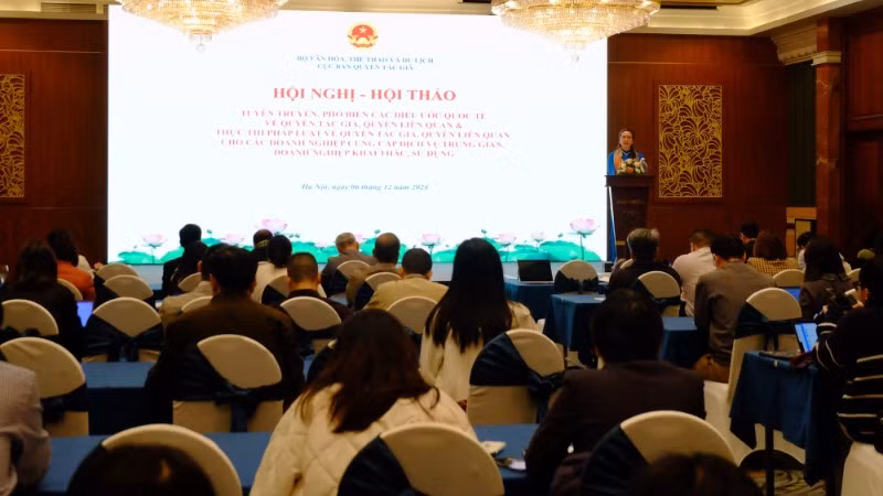 Hội nghị-Hội thảo về Tuyên truyền, phổ biến các nội dung cơ bản của Hiệp ước về Quyền tác giả của Tổ chức Sở hữu trí tuệ thế giới do Cục Bản quyền tác giả tổ chức.