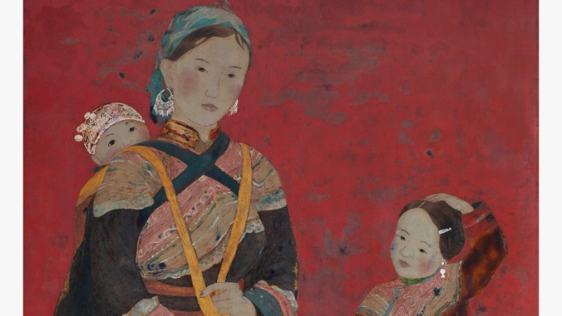 Trích từ một tác phẩm sơn mài của họa sĩ Nguyễn Thị Quế.