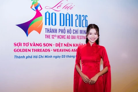 Hoa hậu Nguyễn Thanh Hà đảm nhận vai trò đại sứ Lễ hội Áo dài Thành phố Hồ Chí Minh. (Ảnh: NVCC)