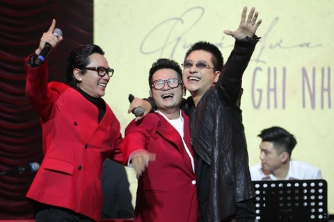 Live concert “Bản ghi nhớ” đánh dấu sự tái hợp của ban nhạc Quả Dưa Hấu. (Ảnh: BIN LEO)