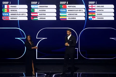 Buổi lễ bốc thăm chia bảng World Cup 2026. (Ảnh: FIFA)