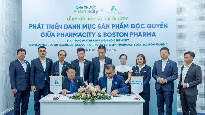 Hệ thống Nhà thuốc Pharmacity và Boston Pharma ký kết hợp tác chiến lược đưa dược phẩm tiêu chuẩn EU-GMP đến tay người tiêu dùng với giá thành hợp lý.