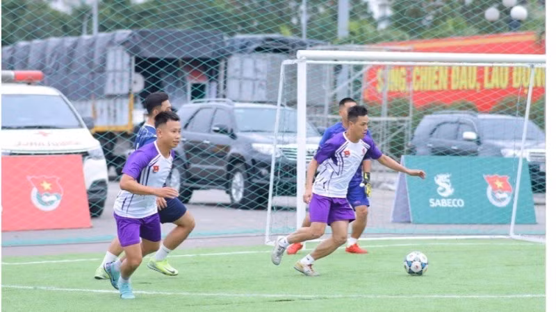 Giải bóng đá cộng đồng trong khuôn khổ “SABECO Sports Hub” tại Bắc Giang năm 2024 (Nguồn: SABECO)