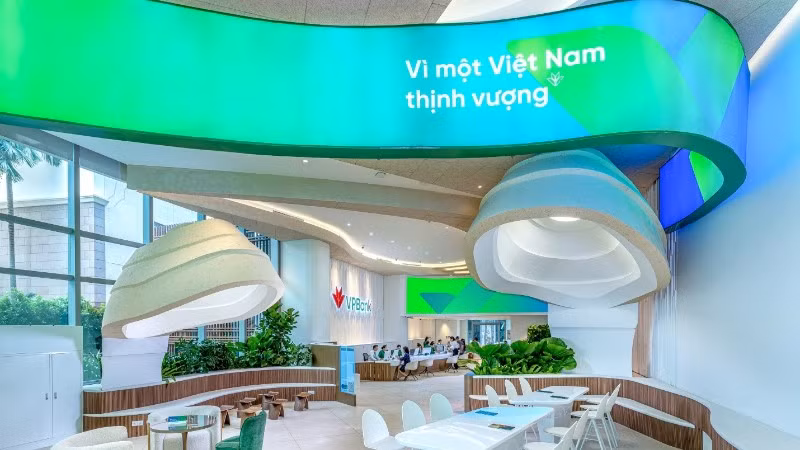 Phòng giao dịch của VPBank.