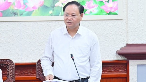 Thứ trưởng Lê Minh Ngân phát biểu. le-minh-ngan-7650.jpg