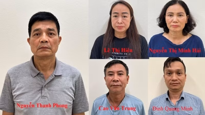 Một số bị can bị Viện Kiểm sát nhân dân tối cao truy tố. (Nguồn: Bộ Công an)