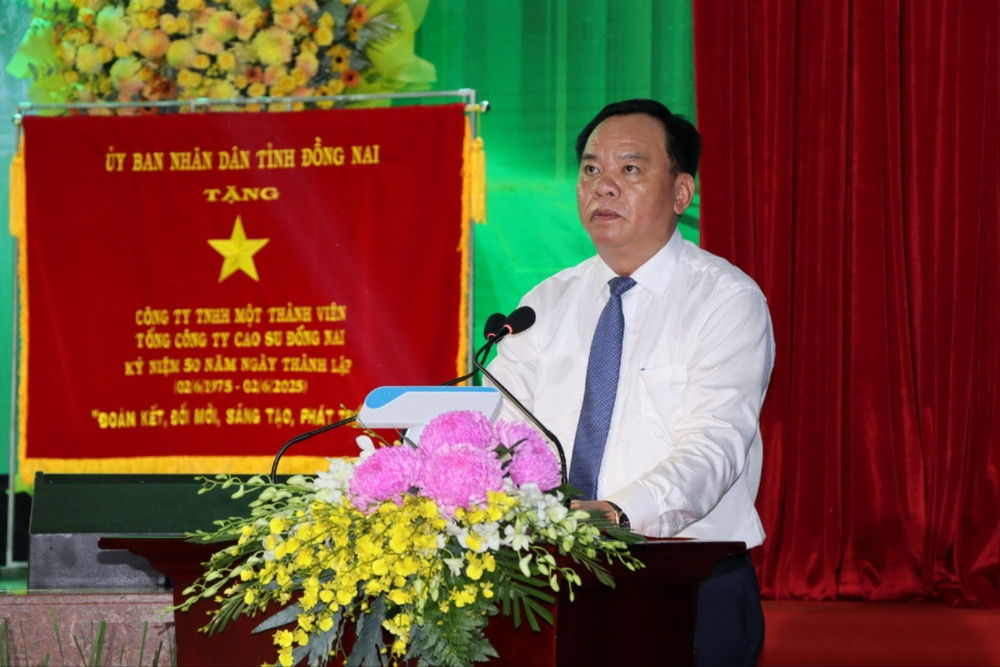 Phó Bí thư Tỉnh ủy, Chủ tịch Ủy ban nhân dân tỉnh Đồng Nai Võ Tấn Đức phát biểu tại sự kiện. 4-resize-538.jpg