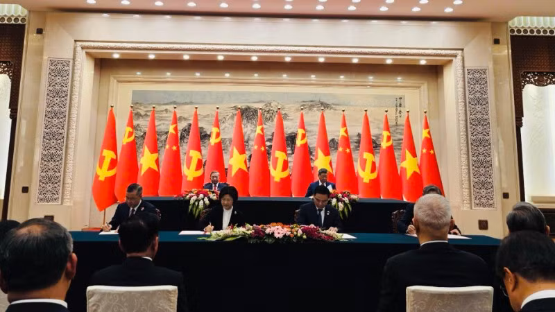 Hình ảnh tại Lễ ký kết Hiệp định về hợp tác và hỗ trợ hành chính lẫn nhau trong lĩnh vực hải quan giữa Việt Nam-Trung Quốc. 