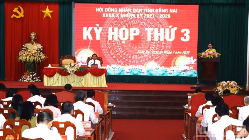 Quang cảnh Kỳ họp thứ 3, Hội đồng nhân dân tỉnh Đồng Nai.