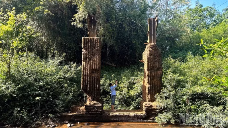 Khu vực xây dựng cầu Mã Đà.