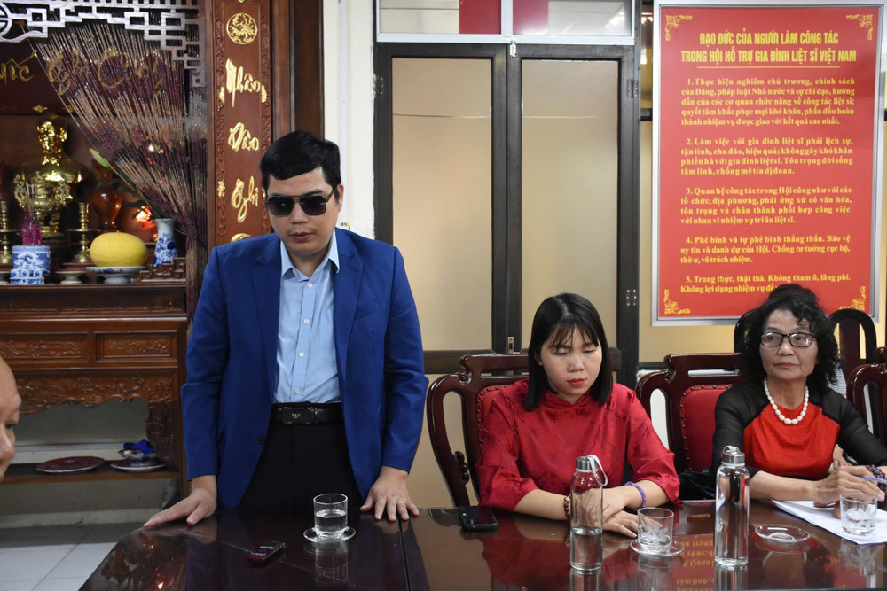 Ông Lê Ngọc Hoàn, Giám đốc Công ty Trách nhiệm hữu hạn Cung ứng hàng hóa An sinh Việt Nam phát biểu. tran-ngoc-hoan.jpg