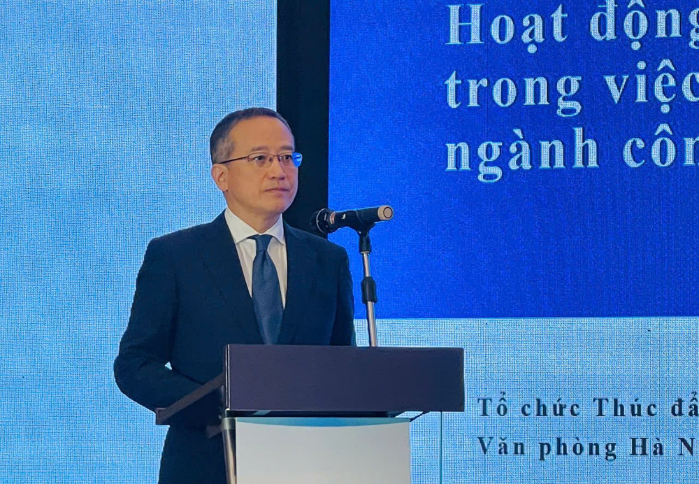 Ông Haruhiko Ozasa, Trưởng đại diện JETRO tại Hà Nội. (Ảnh: KIM DUNG) hb364.jpg