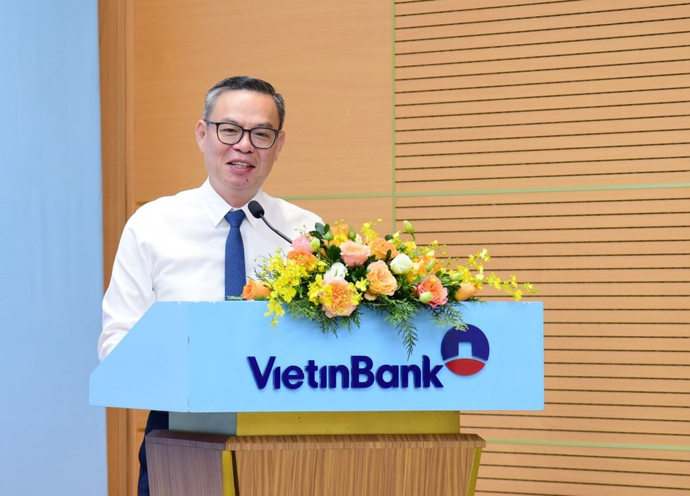 Ông Trần Minh Bình - Chủ tịch HĐQT VietinBank phát biểu tại sự kiện.