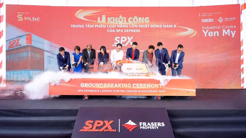 Khởi công xây dựng Trung tâm phân loại hàng hóa của SPX Express tại Hưng Yên.