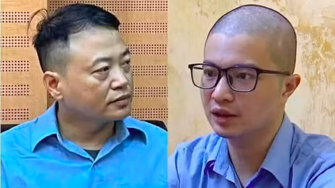 Nguyễn H&ograve;a B&igrave;nh v&agrave; Ph&oacute; Đức Nam. (Ảnh: Nguồn Bộ C&ocirc;ng an)