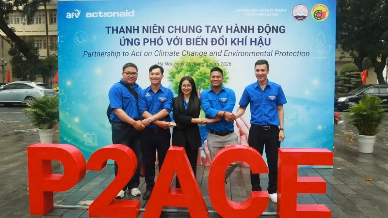 Dự án P2ACE có sự tham gia tích cực của lực lượng thanh niên. (Ảnh: PHẠM HÙNG)