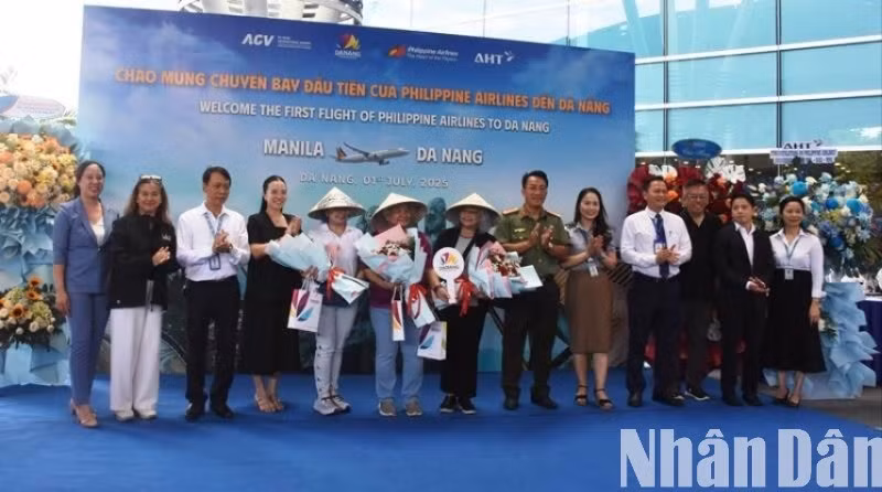 Hãng hàng không quốc gia Philippine Airlines mở đường bay trực tiếp tới Đà Nẵng. (Ảnh: ANH ĐÀO)