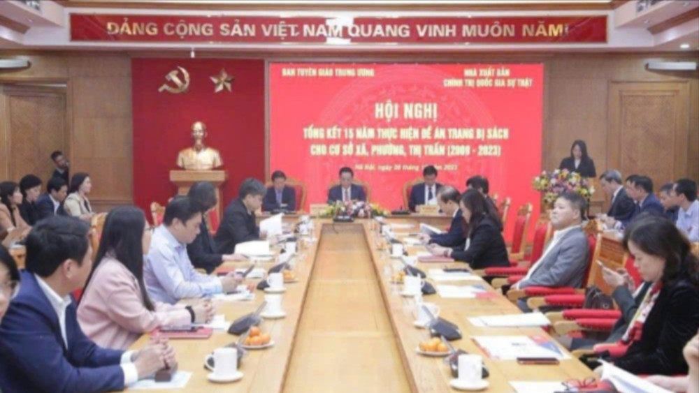 Hội nghị Tổng kết 15 năm thực hiện Đề án trang bị sách cho cơ sở xã, phường, thị trấn.