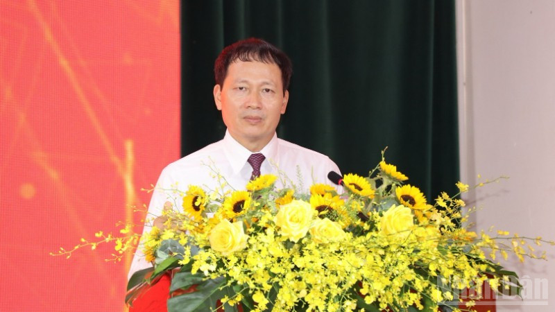 Đồng chí Vũ Hồng Văn, Bí thư Tỉnh ủy phát biểu chỉ đạo tại Đại hội. ndo_br_1-resize-9787-7626.jpg