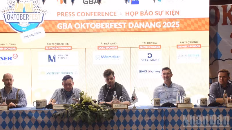Hiệp hội Doanh nghiệp Đức tại Việt Nam (GBA) tổ chức công bố Lễ hội Bia GBA Oktoberfest Việt Nam 2025. (Ảnh: ANH ĐÀO)