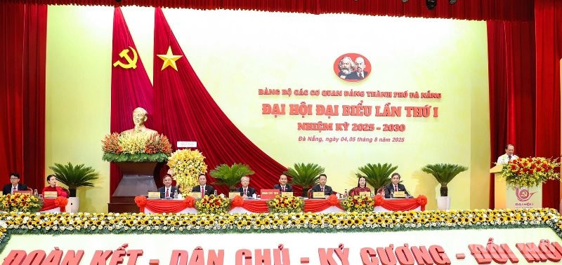 Đại hội đại biểu Đảng bộ Các cơ quan Đảng thành phố Đà Nẵng lần thứ I, nhiệm kỳ 2025 - 2030. (Ảnh: ANH ĐÀO)