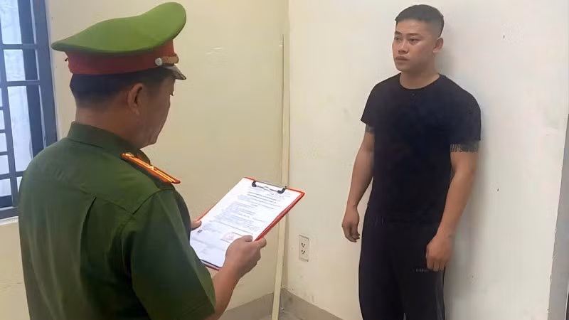 Hồ Văn Mỹ bị tạm giữ hình sự. (Ảnh: Công an cung cấp)