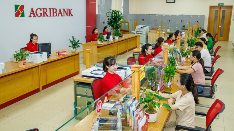 Khách hàng giao dịch tại Agribank chi nhánh Bắc Thanh Hóa.