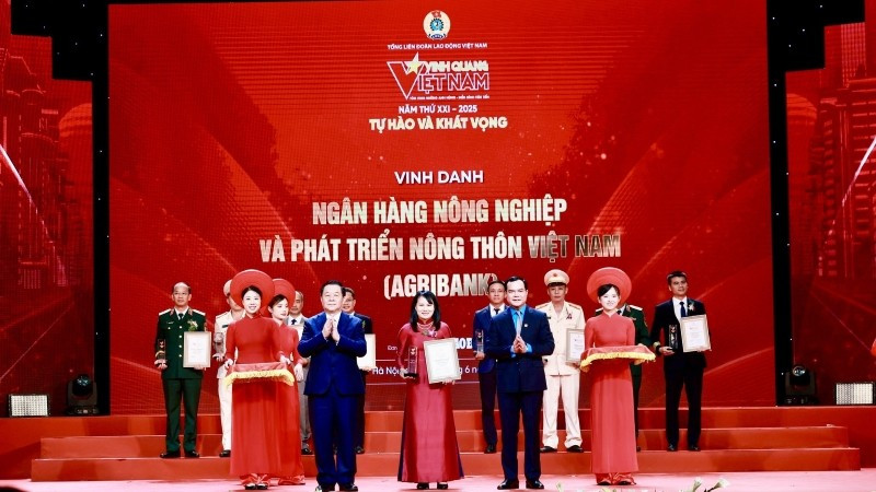 Agribank là đại diện ngân hàng duy nhất được vinh danh trong Chương trình.