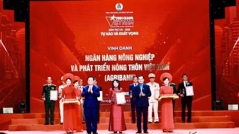 Agribank là đại diện ngân hàng duy nhất được vinh danh trong Chương trình.