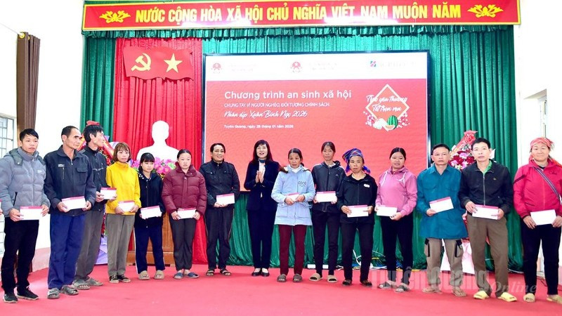 Một trong những hoạt động an sinh xã hội thuộc Chương trình vừa được tổ chức tại Tuyên Quang.