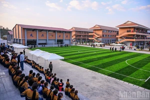 Trường phổ thông nội trú liên cấp Si Pa Phìn, tỉnh Điện Biên (Ảnh: THÀNH ĐẠT)