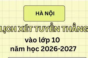 [Infographic] Lịch xét tuyển thẳng vào lớp 10 trường công lập của Hà Nội 