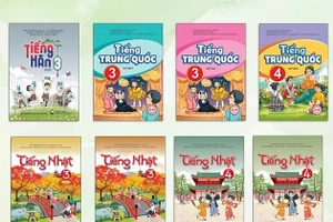 Sách giáo khoa các môn Ngoại ngữ 1: tiếng Nhật, tiếng Hàn, tiếng Trung Quốc của Nhà xuất bản Giáo dục Việt Nam (Ảnh minh họa)