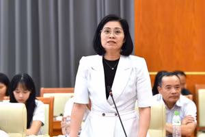 Bà Trịnh Thị Hương, Phó Cục trưởng Cục Phát triển doanh nghiệp tư nhân và kinh tế tập thể. 