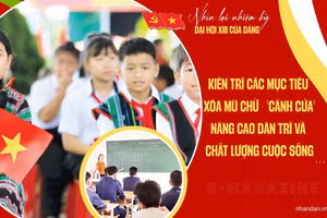 Kiên trì các mục tiêu xóa mù chữ - "cánh cửa" nâng cao dân trí và chất lượng cuộc sống