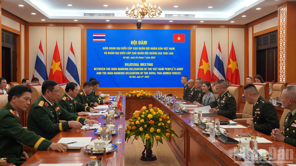 Phía Thái Lan đánh giá cao chính sách quốc phòng "4 không" của Việt Nam, mong muốn trong thời gian tới hai bên tiếp tục duy trì, đẩy mạnh các nội dung hợp tác đã được thống nhất. ndo_br_dsc01851.jpg