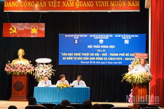 Quang cảnh buổi hội thảo. (Ảnh: MẠNH HẢO)