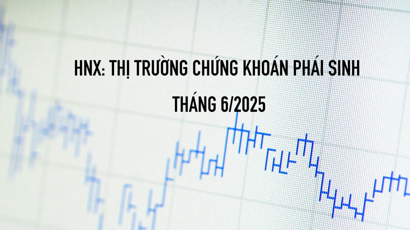 Thị trường chứng khoán phái sinh trên HNX tháng 6/2025: Khối lượng giao dịch giảm 6,88%