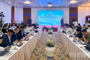 Quang cảnh hội nghị. (Ảnh: NGUYỄN TRUNG)