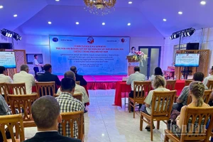 Quang cảnh lễ đón tiếp. (Ảnh: NGUYỄN TRUNG)