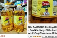 Đến tối 24/6, trên Shopee vẫn bán sản phẩm này với giá 195.000đồng/4,5 lít dầu ăn. (Ảnh chụp màn hình)